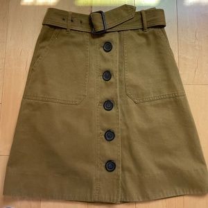 JCrew Cotton A-Line Skirt